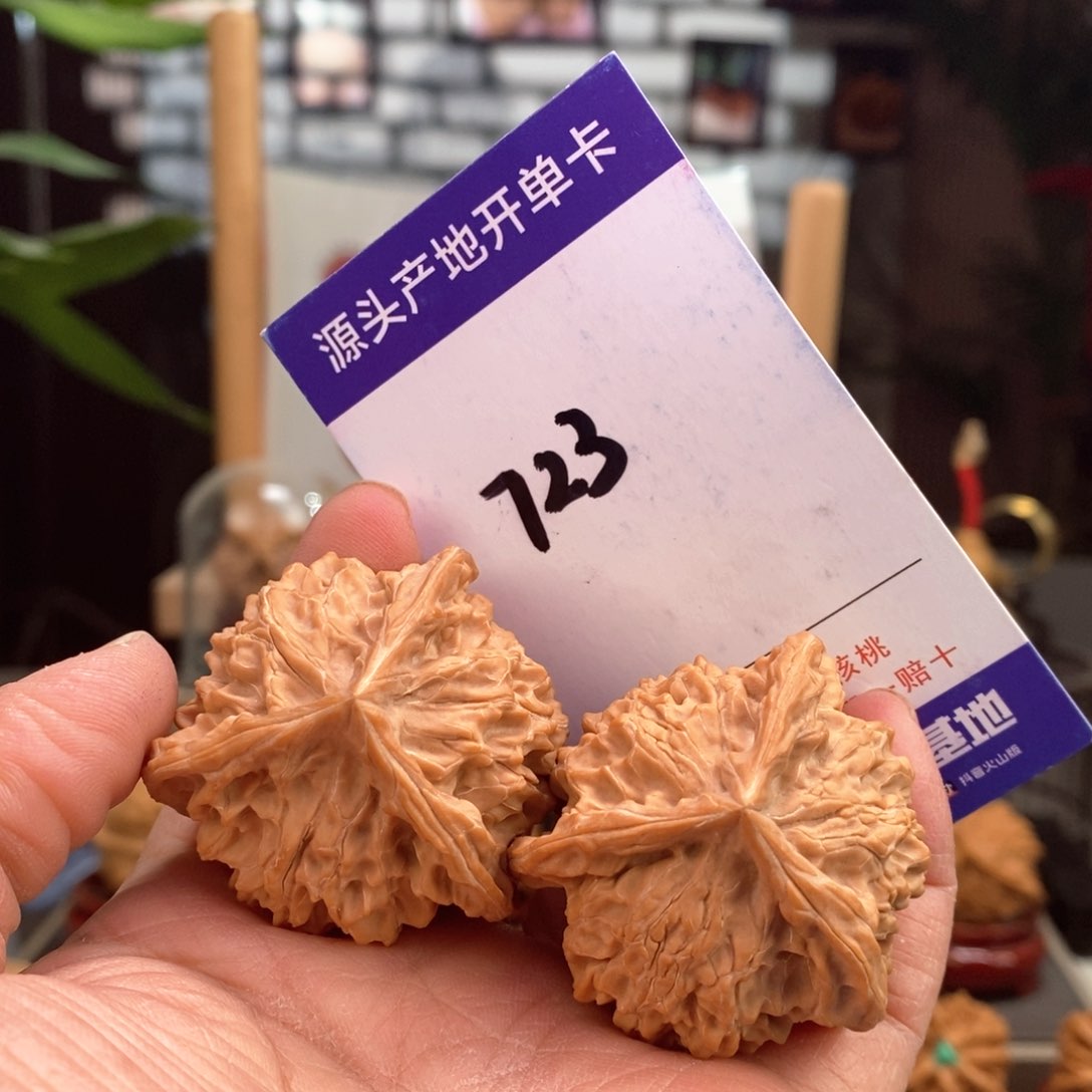 文玩核桃把件我***我42全品天然盘山球奔723号