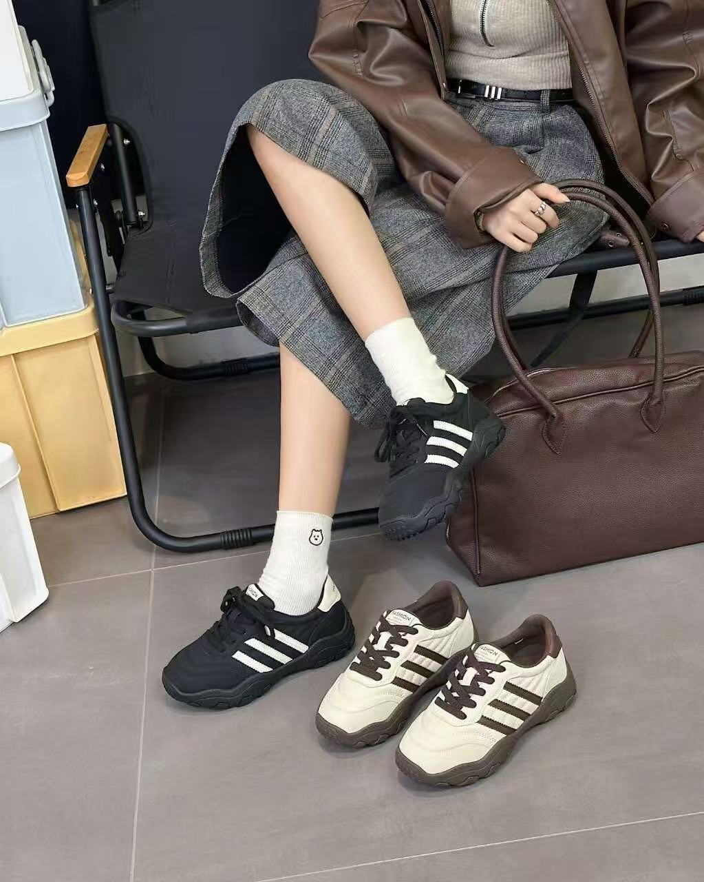 【星·Star】8553秋冬新款休闲鞋时尚拼色加绒