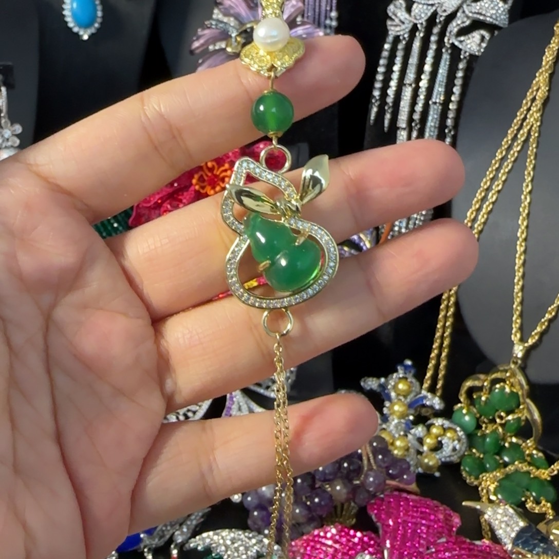 梦***7琉璃纯铜合金胸针