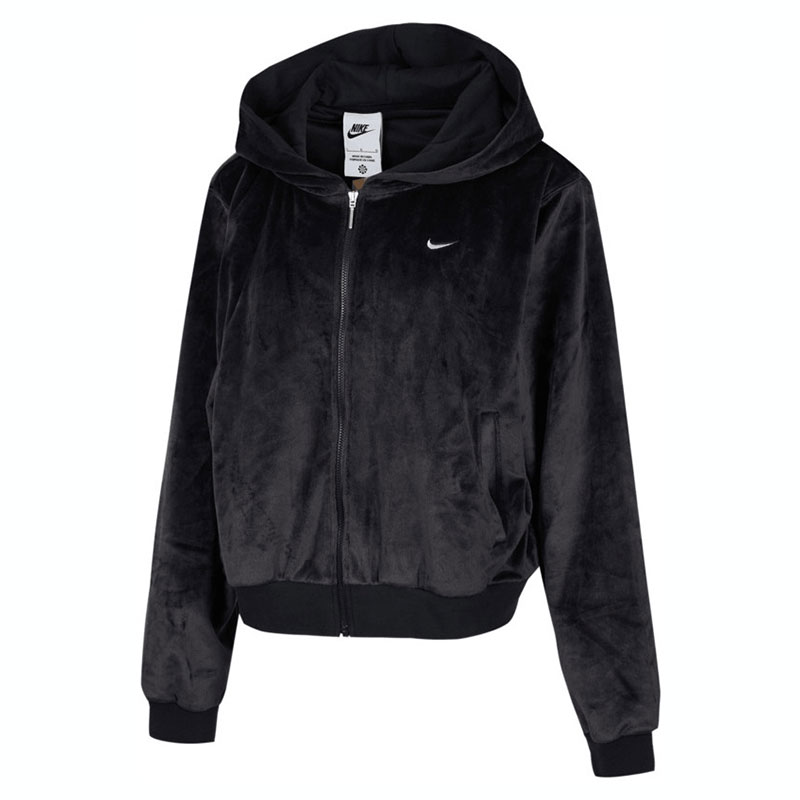 NIKE耐克女子 W NSW NK CHLL VLR FZ HDY针织连帽外套HJ0958-010