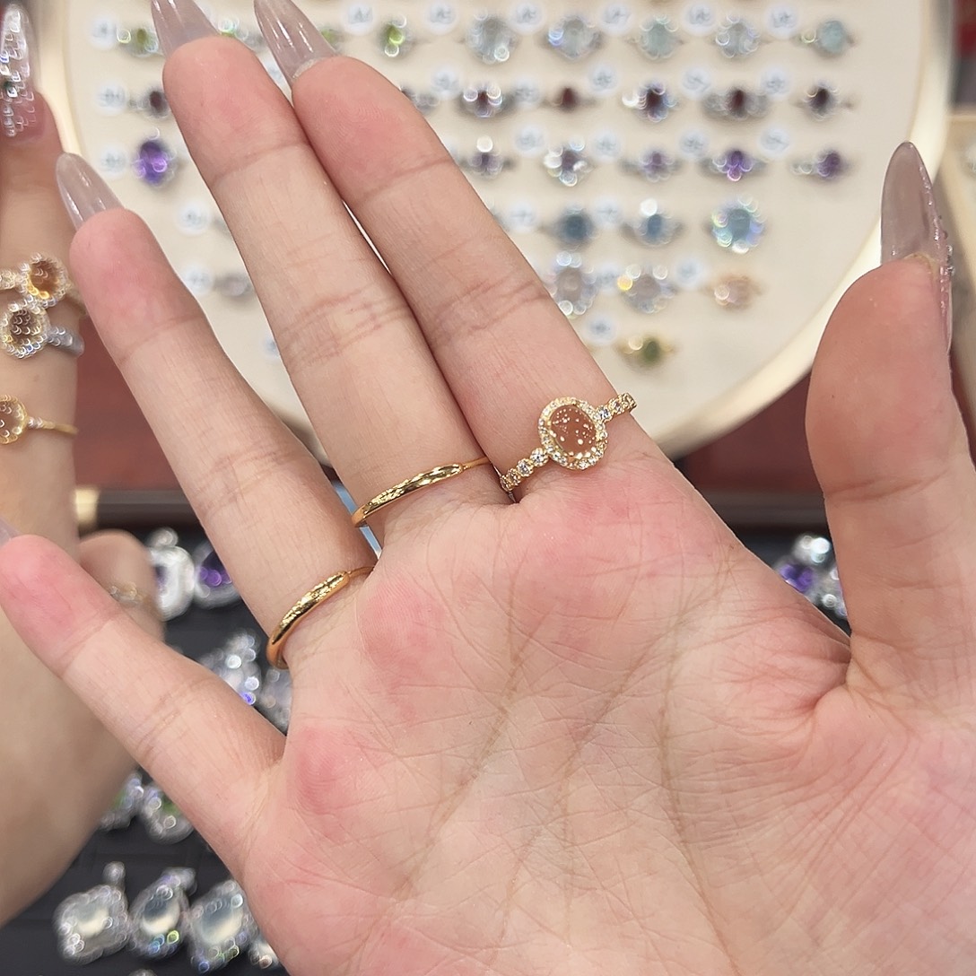 滕***烟晶戒指银S925镶嵌