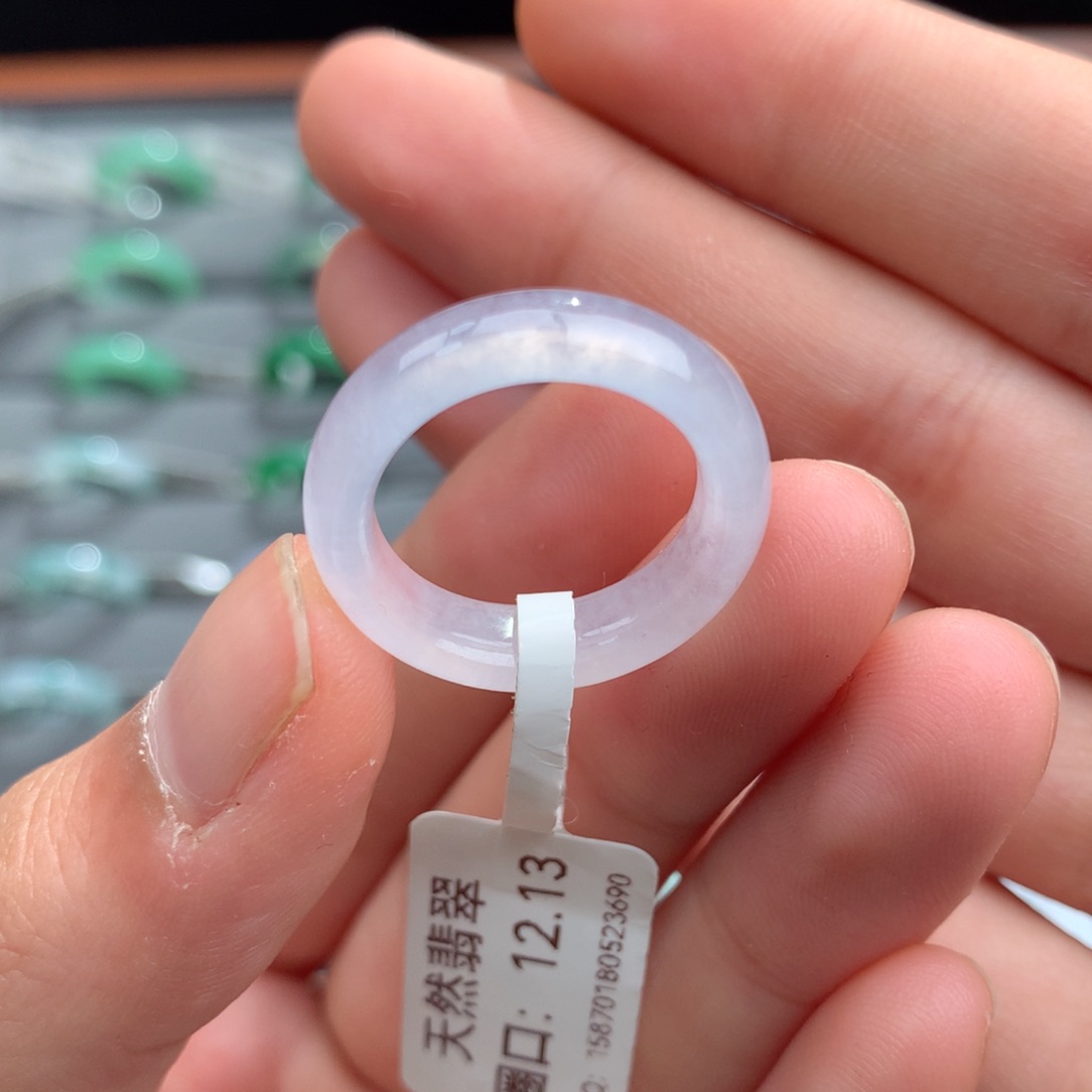 翡翠戒指未镶嵌天然