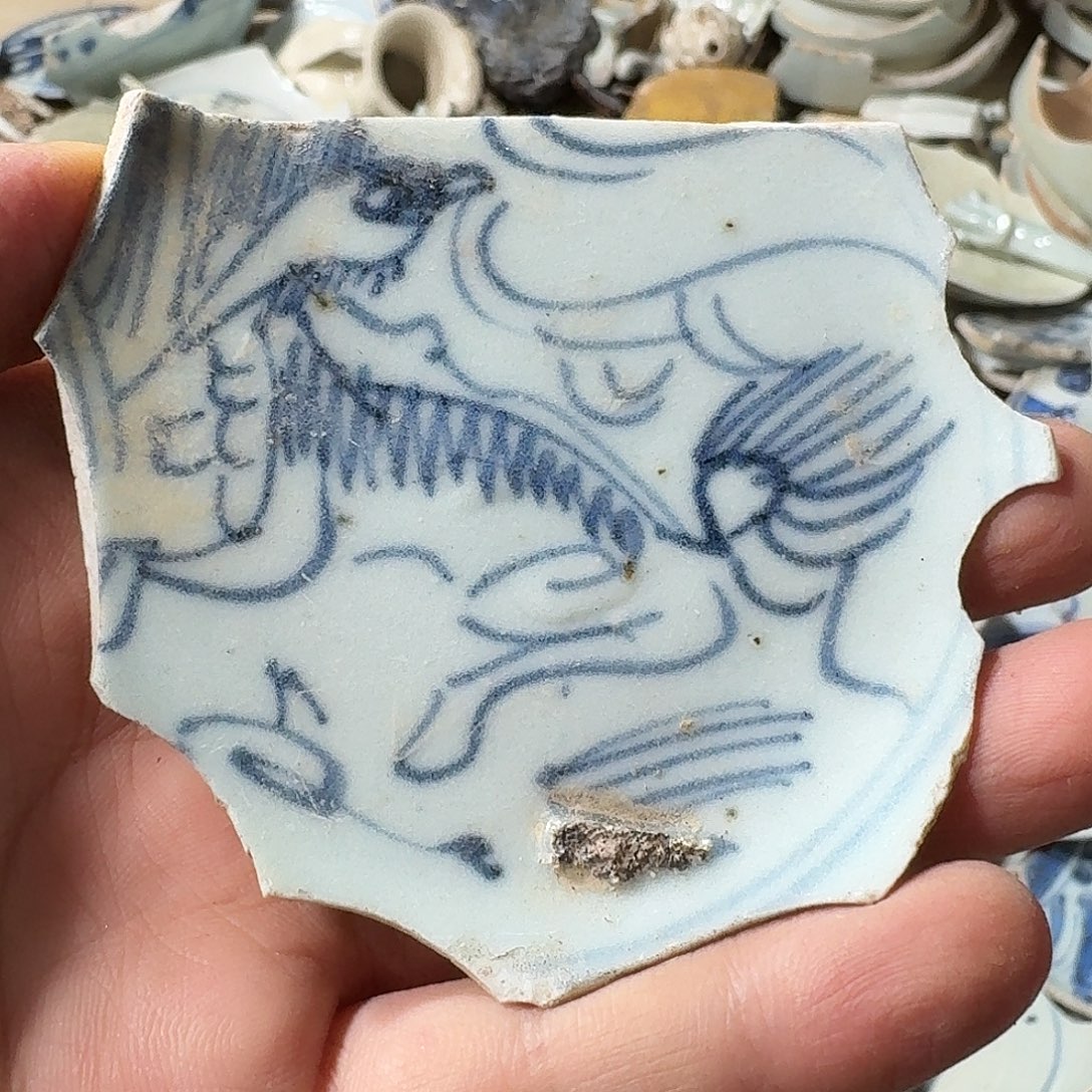 瓷片青花瓷片标本，顺丰包邮