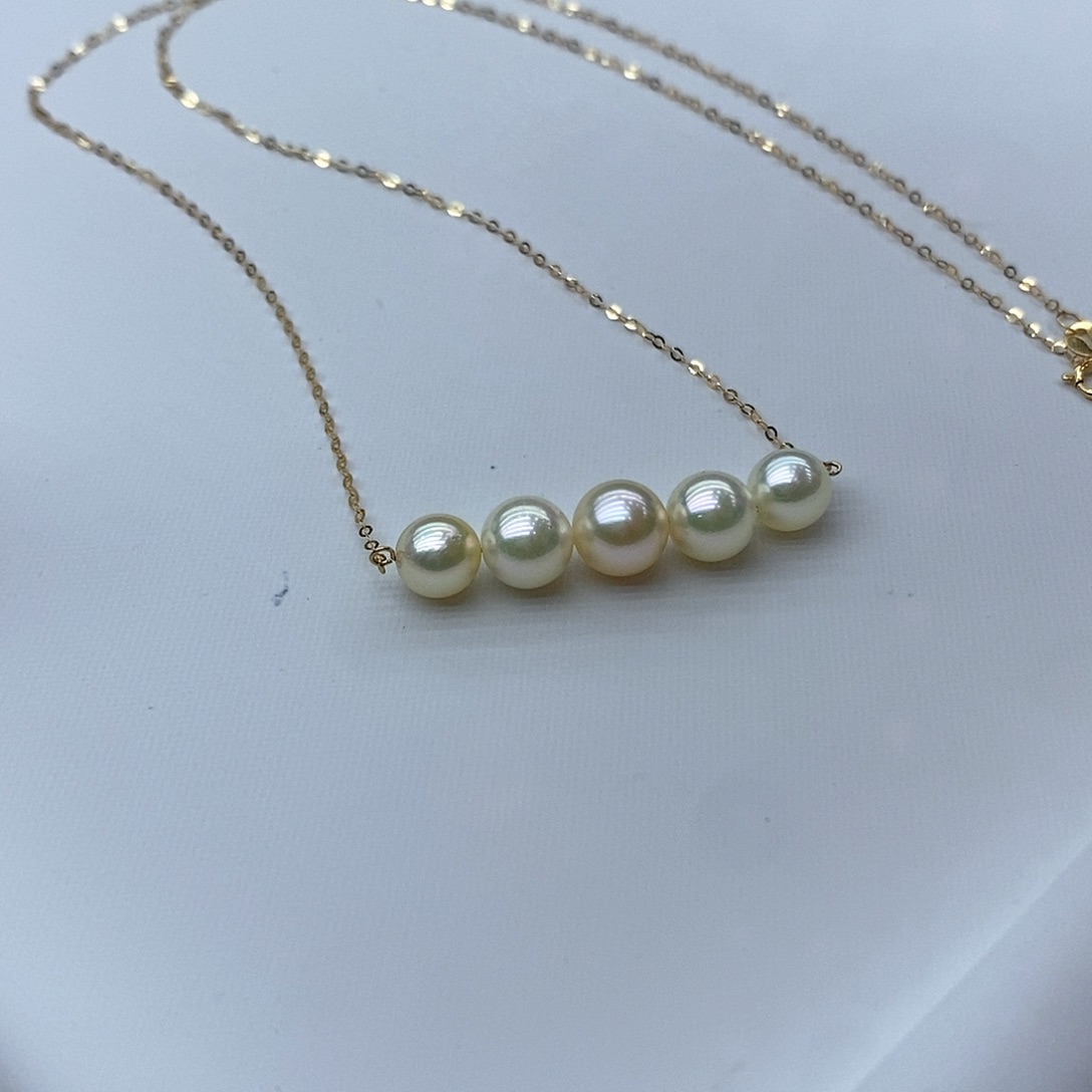海水珍珠颈饰18K金镶嵌