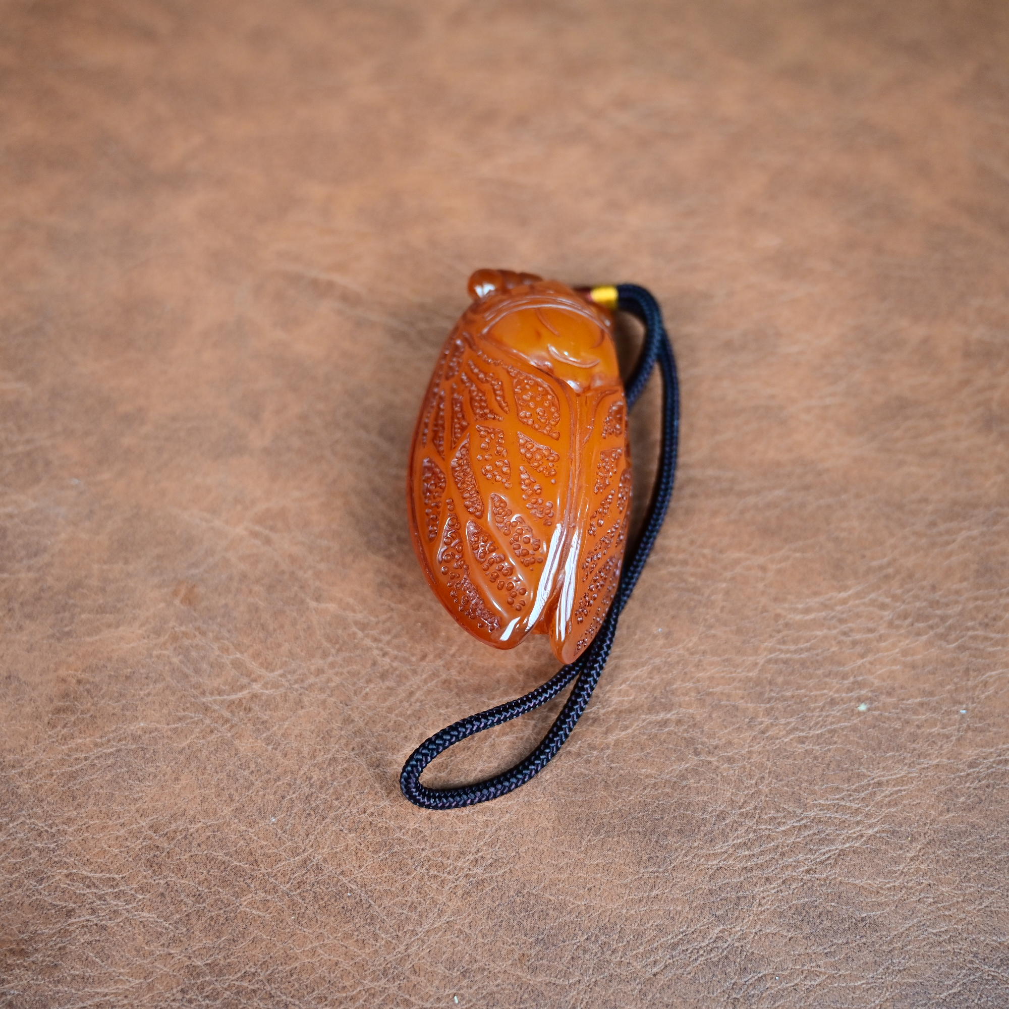 精品菩提根知了手把件HD0013