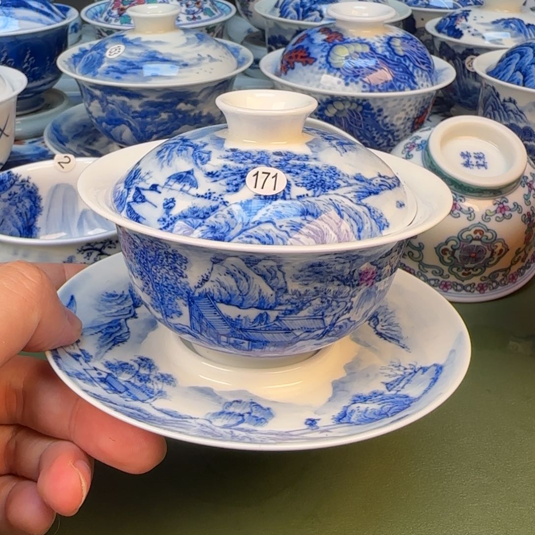 彦祖纯手工手绘茶具171