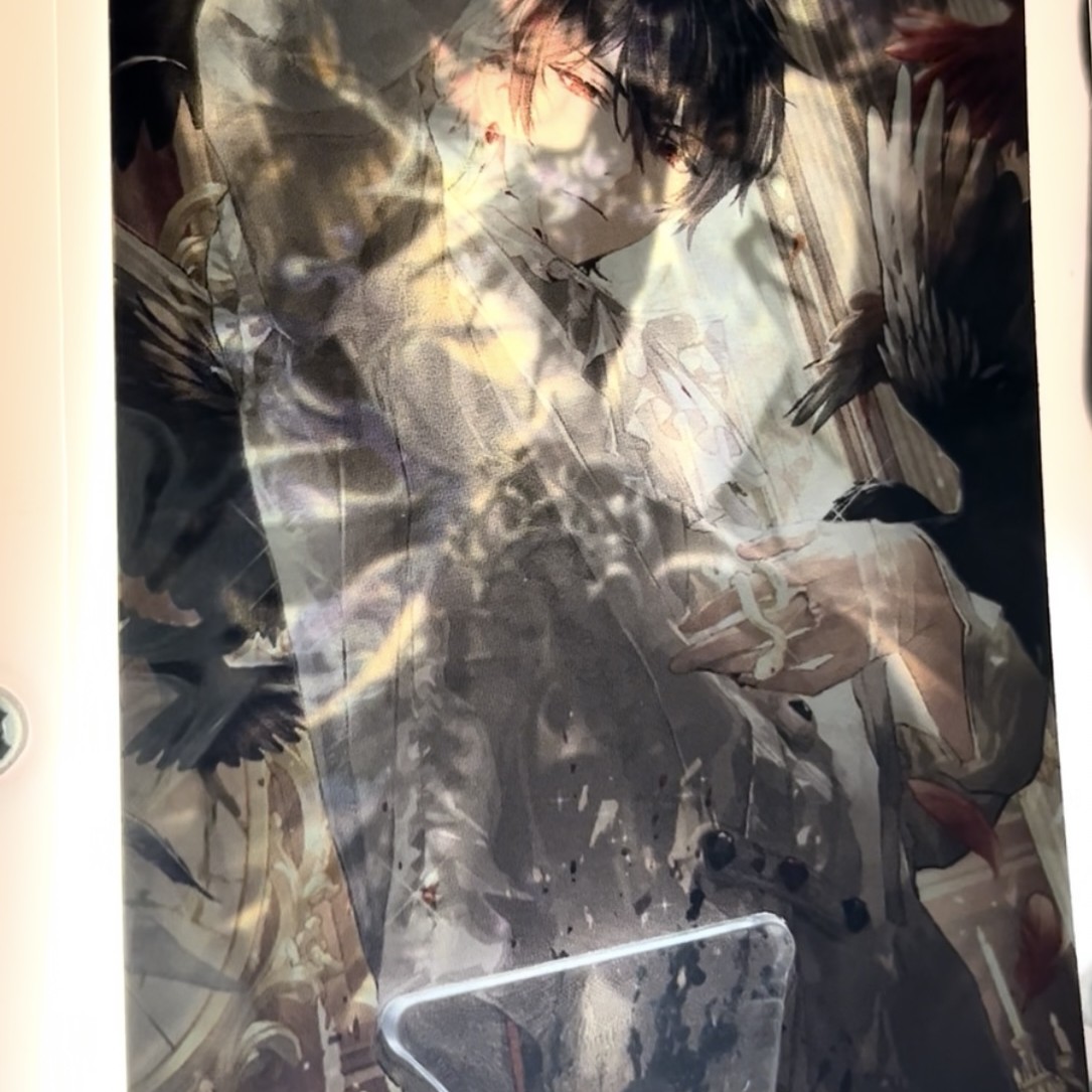 时绘同人氛围感三寸透光纸卡二创周边透图绝美小卡