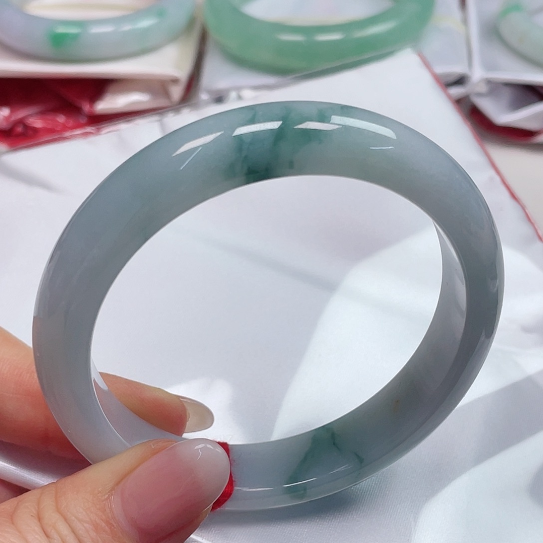 翡翠未镶嵌手镯缅甸翡翠61-62