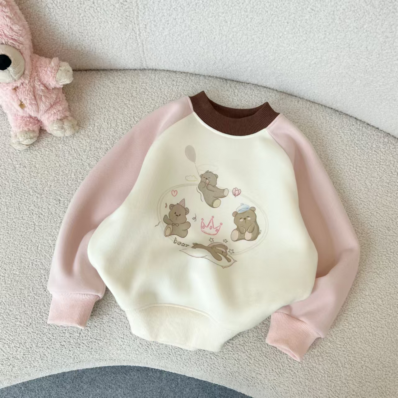 【一体绒】小BNX儿童秋冬加绒一体绒卫衣245828