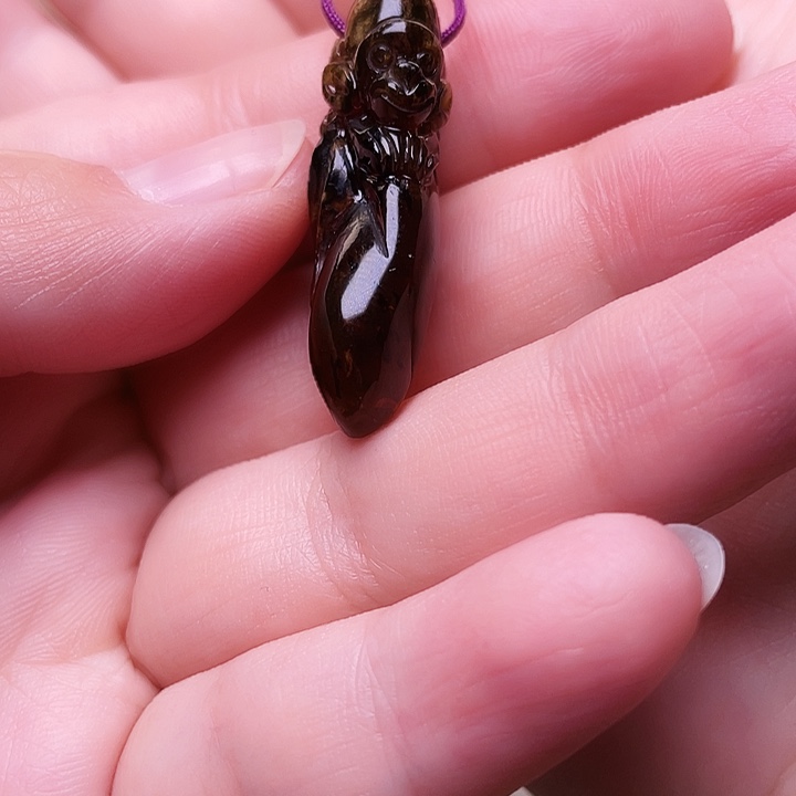 琥珀未镶嵌裸石抚顺琥珀-421