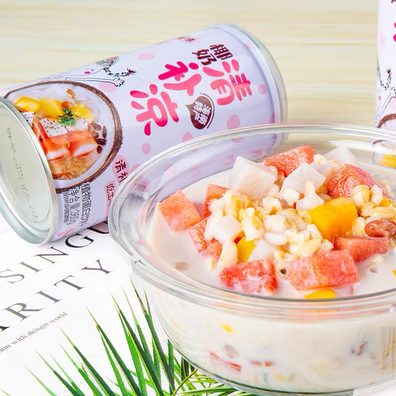 椰威海南特产清补凉椰子汁植物蛋白椰奶粗粮代餐五谷杂粮360g*6罐