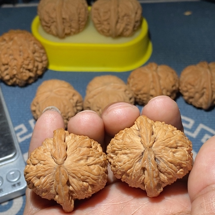 文玩核桃把件白3637全品