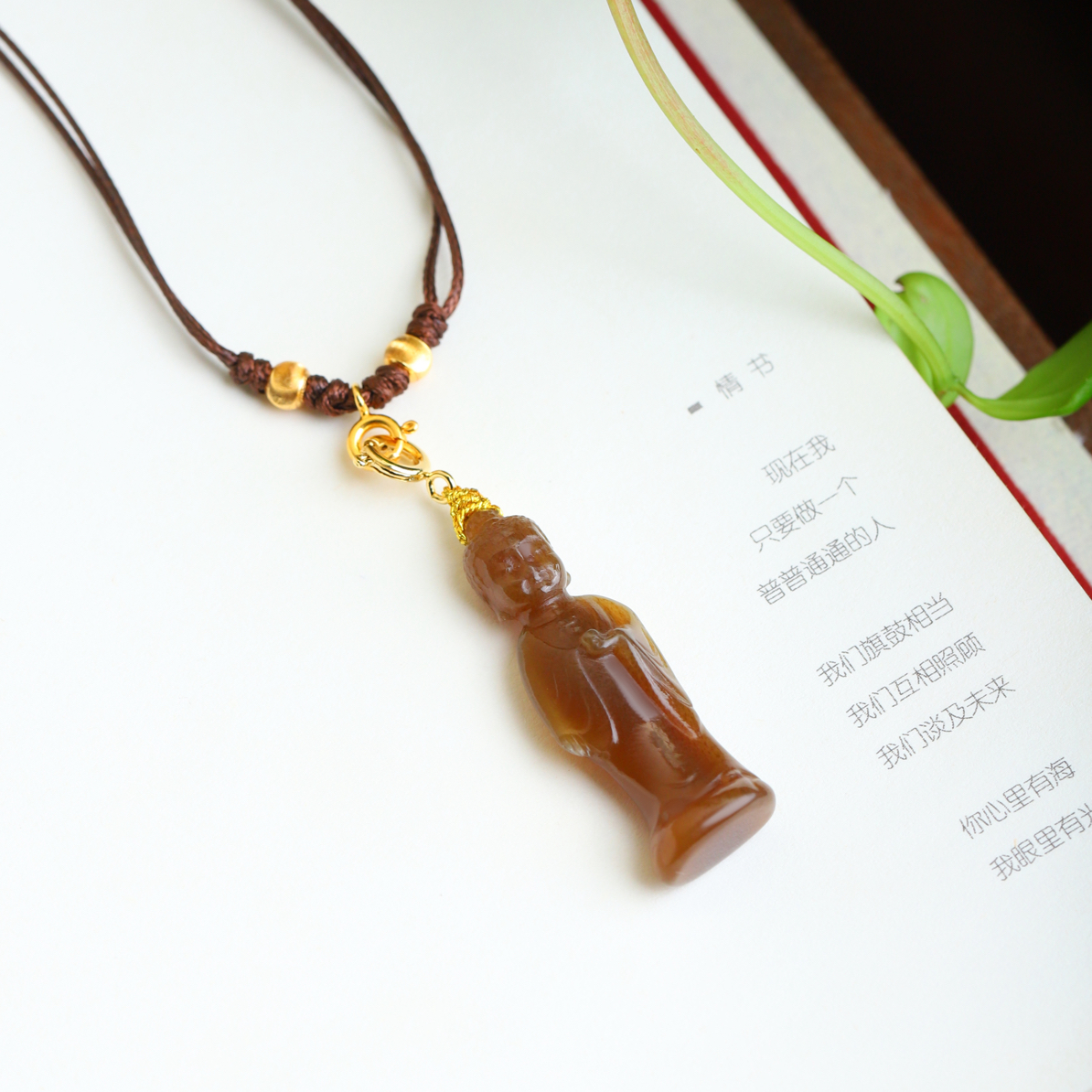 天然和田玉唐料站观音吊坠自在观音精美小巧款