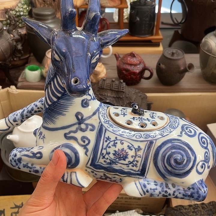 瓷中古工艺品摆件