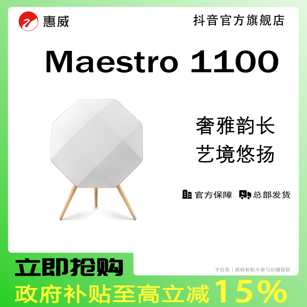  惠威Maestro 1100家居新时代风格一体化有源全境声系统有源音箱