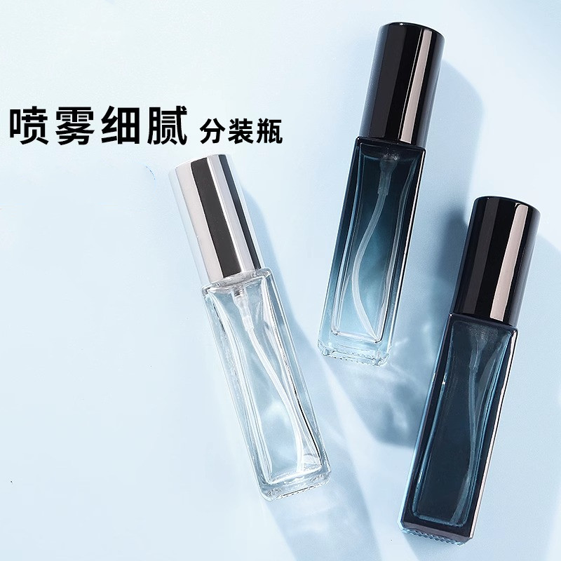 按压式喷瓶分装瓶瓶子小样瓶分装器细雾喷雾6毫升玻璃旅行便携式