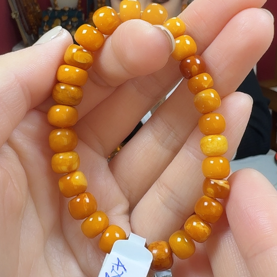 琥珀未镶嵌手链手串
