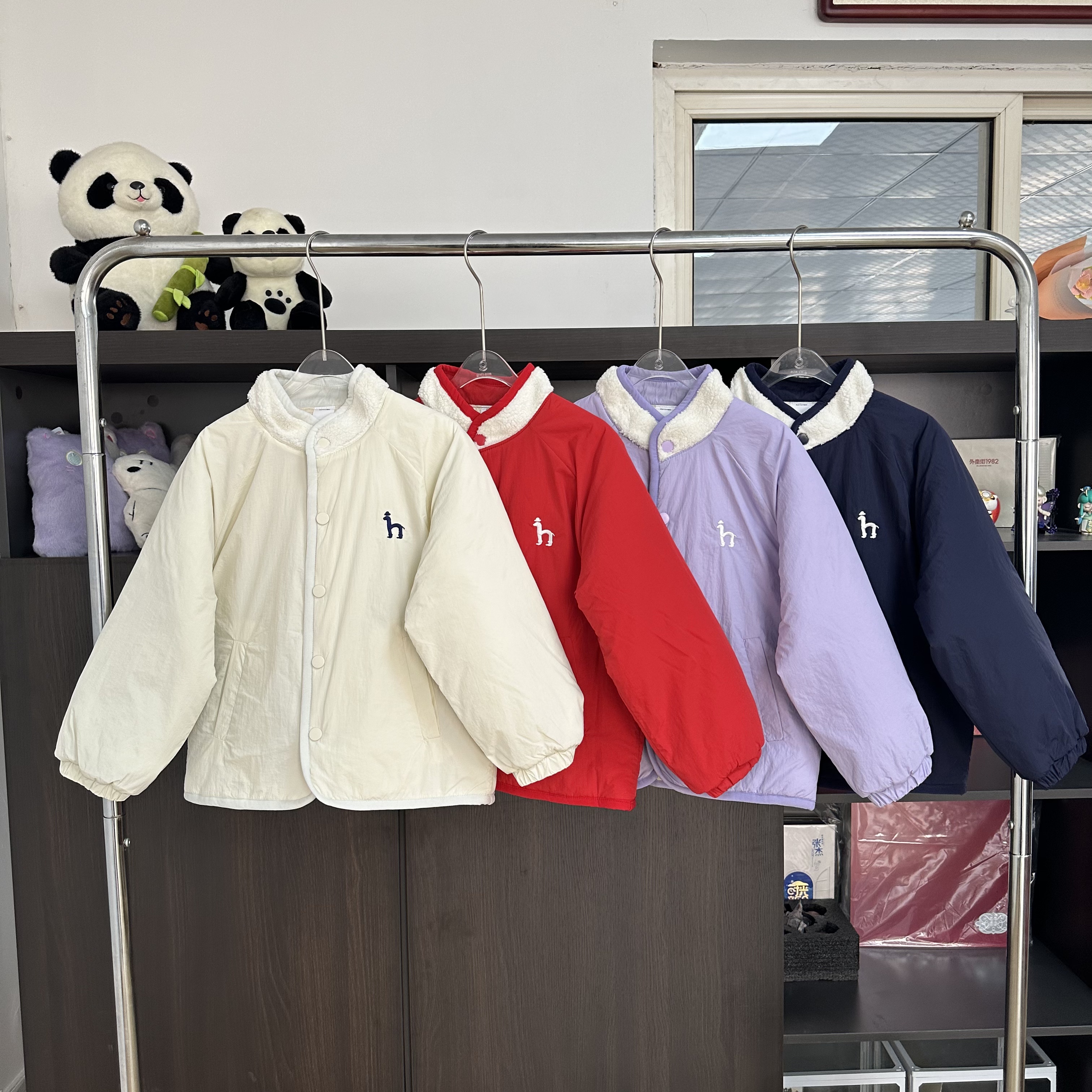 #儿童山系加厚保暖棉服冬款棒球服男女童中大童开衫外套1126