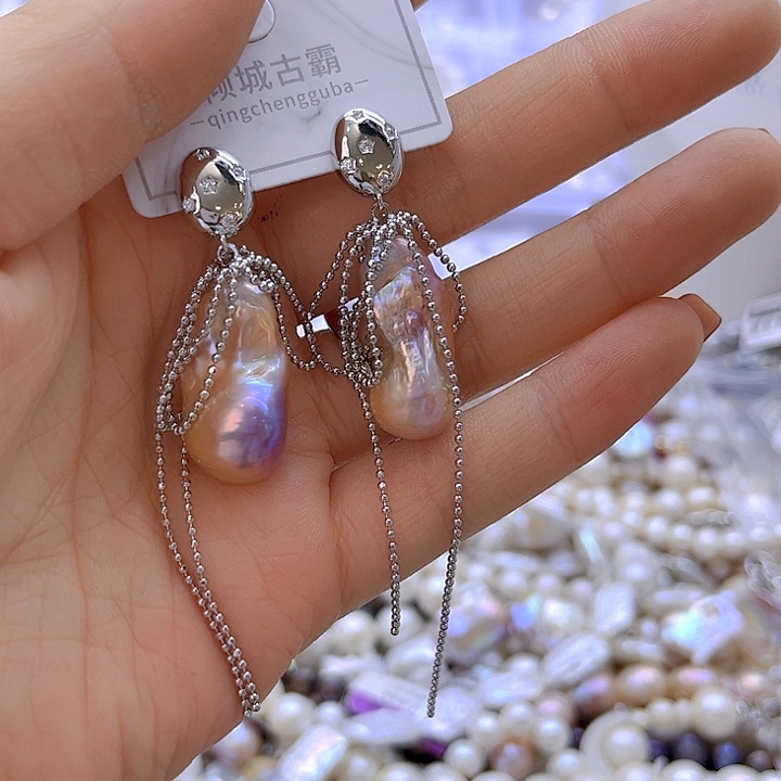 银S925镶嵌淡水珍珠项链306悄****7