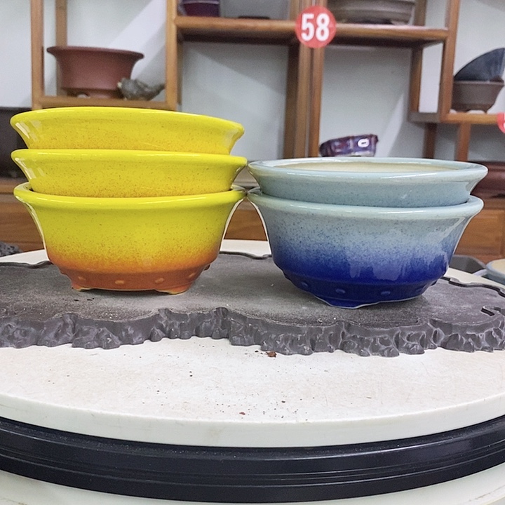紫砂花盆瑕疵盆口走形6.5-15。。。
