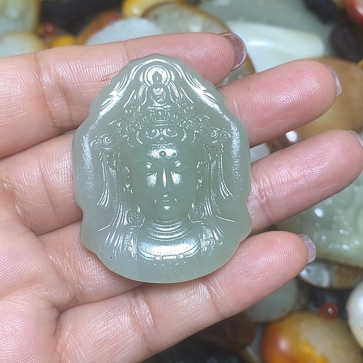 和田玉未镶嵌挂件