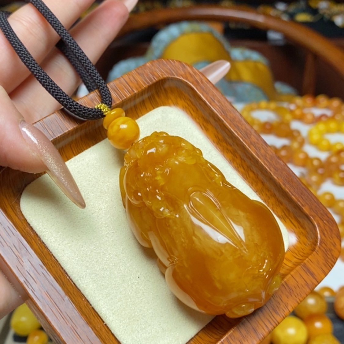 【闪购商品】蜜蜡颈饰未镶嵌项链