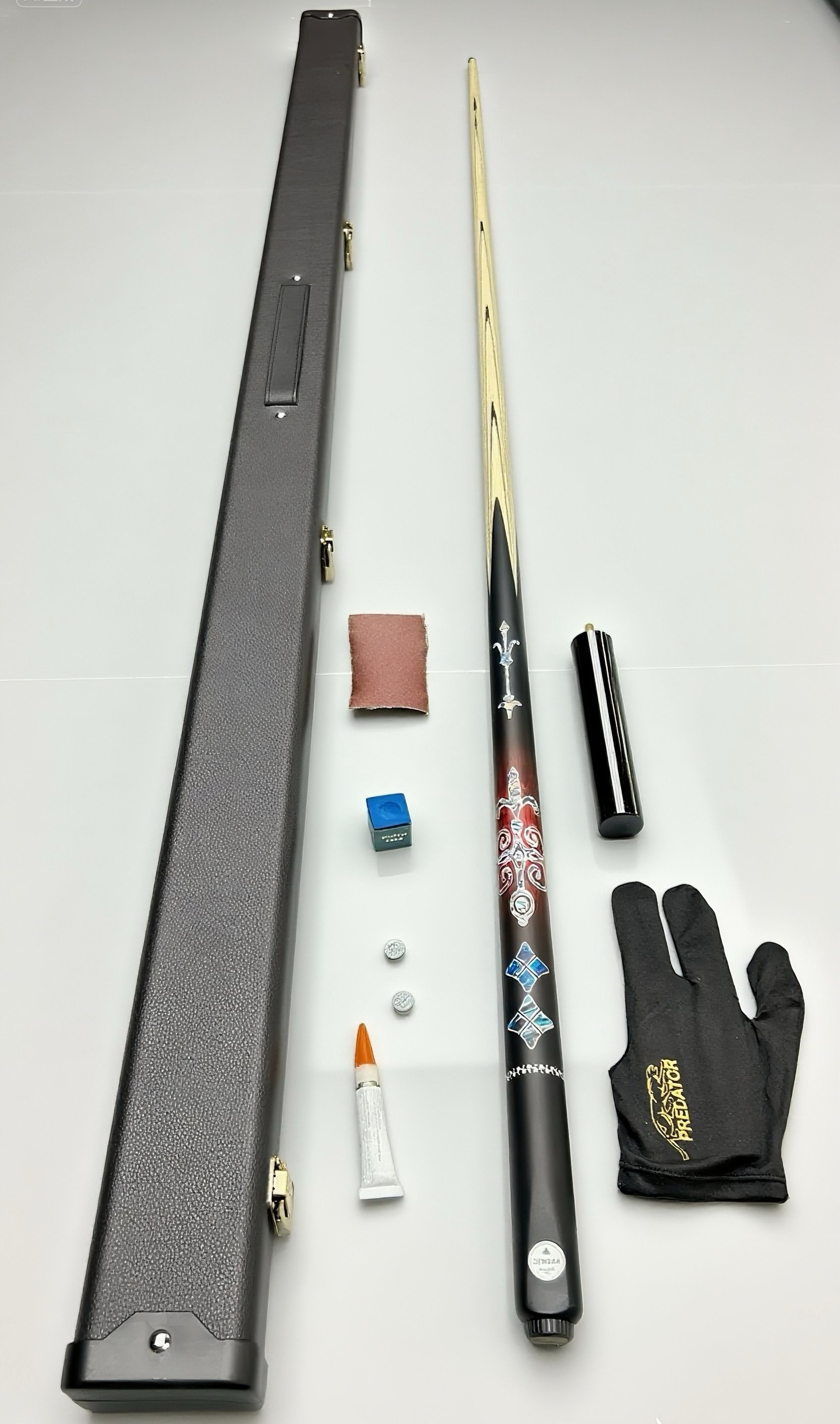 合成机雕中式八球一体会员杆10.5毫米