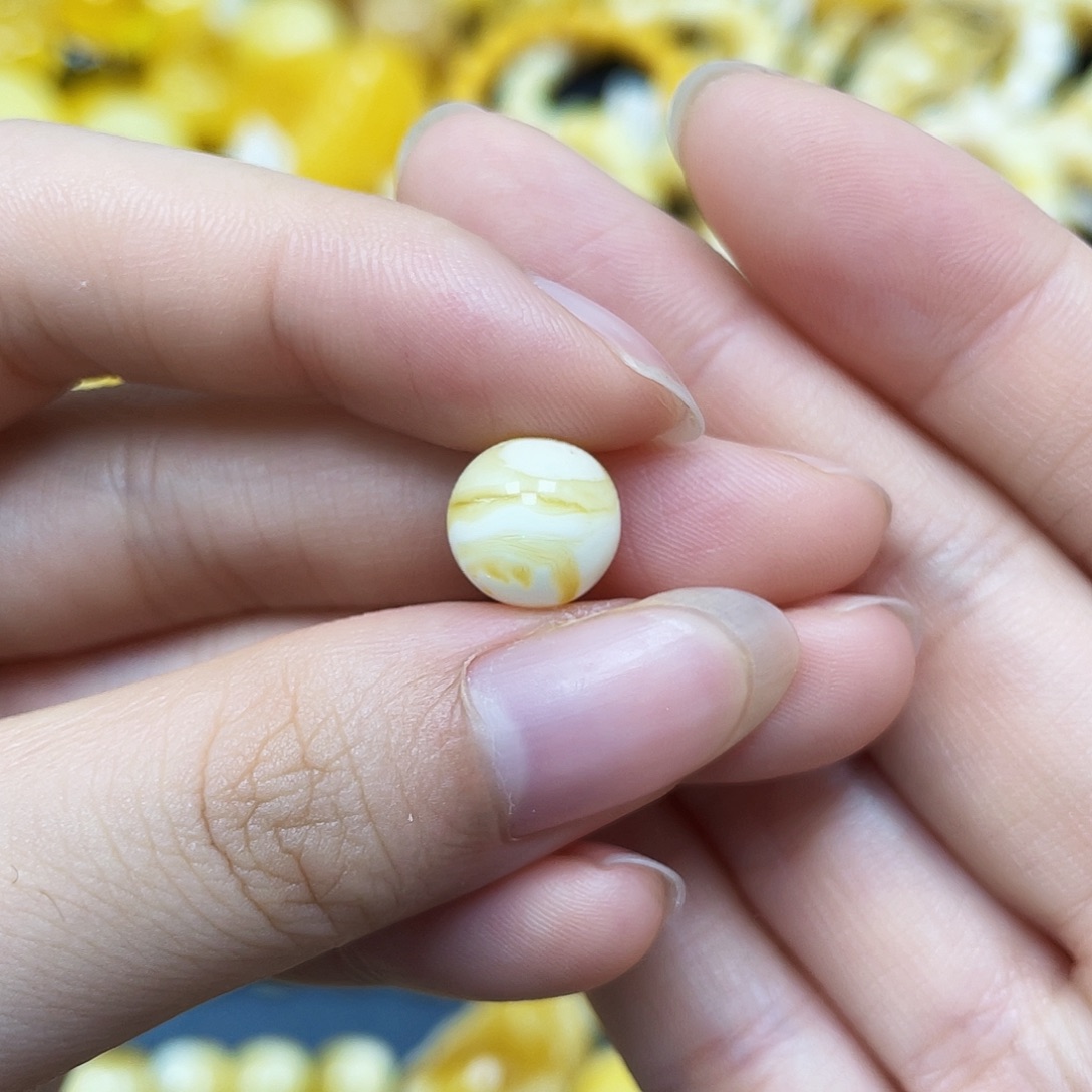 裸石蜜蜡未镶嵌圆珠10mm