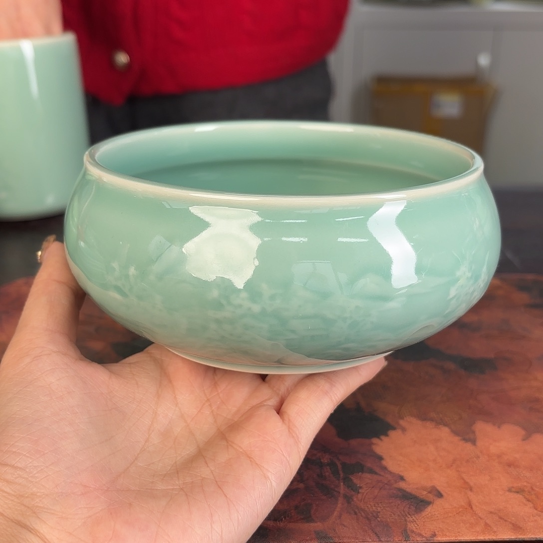 龙泉云间青瓷小米茶器