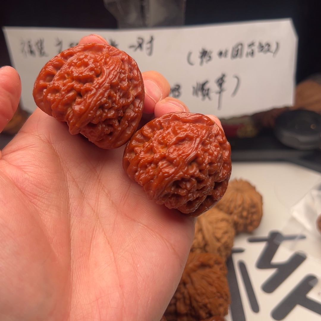 把件文玩核桃白狮子42文玩核桃