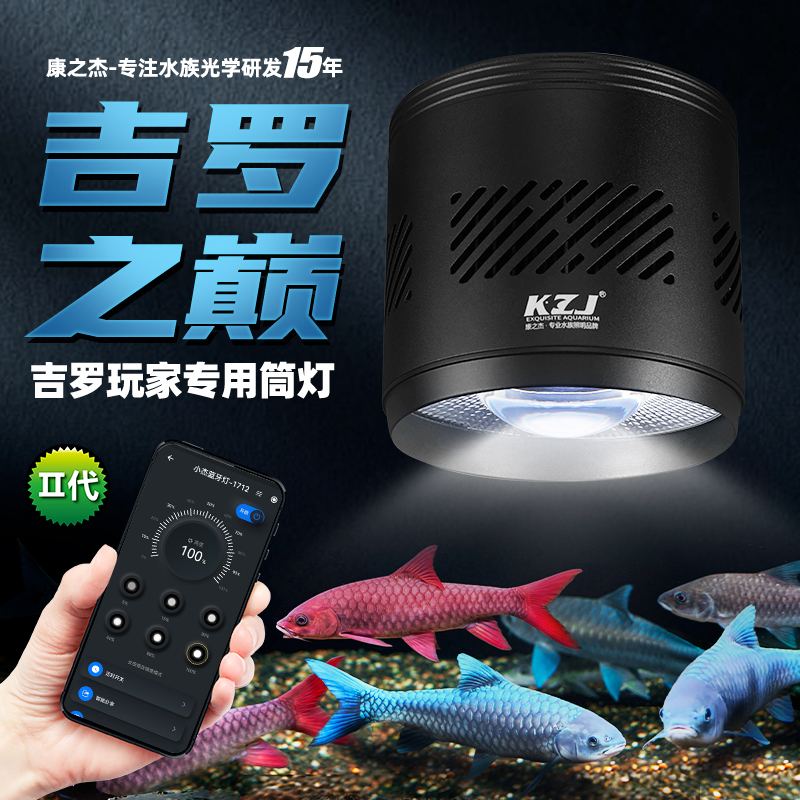 吉罗玩家专用原生鱼溪流缸爆藻增艳白光筒灯