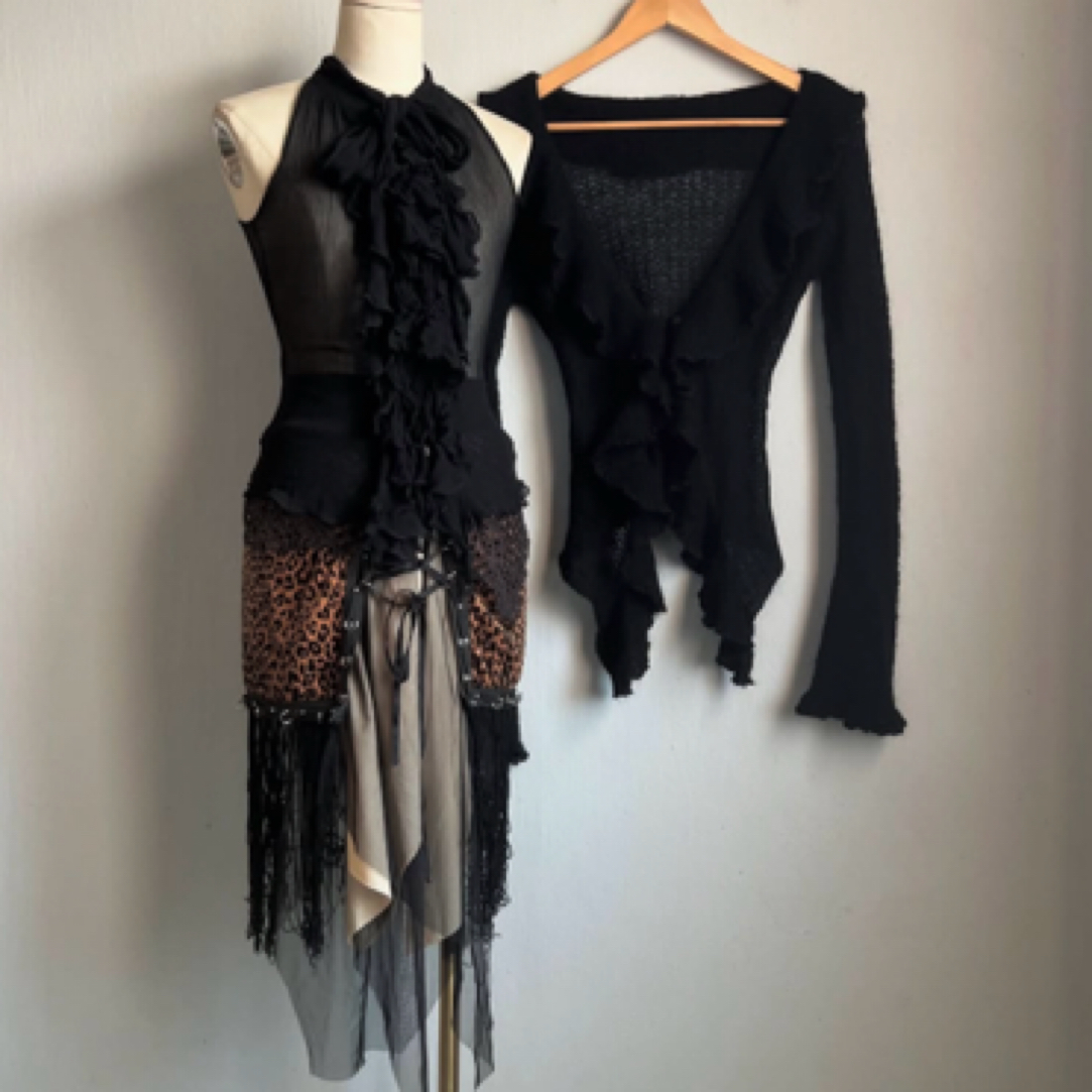 废土古着辣妹定制上衣(直播间拍对应价格备注编号，no退换谨慎下单