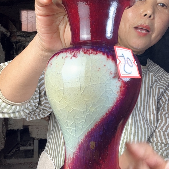 瓷片钧瓷手工艺品杯子