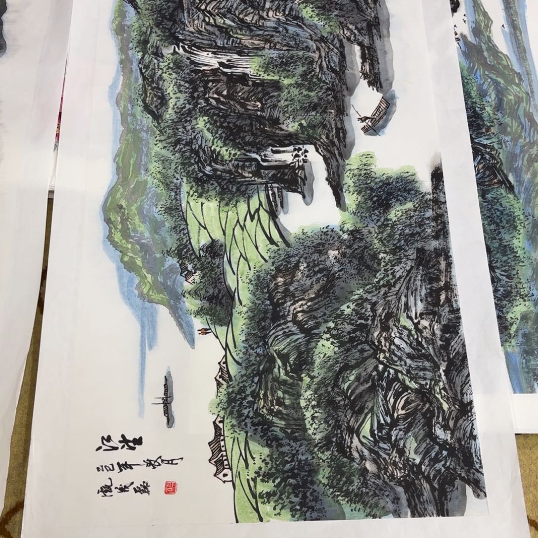 我***名国画甄茂磊四尺童