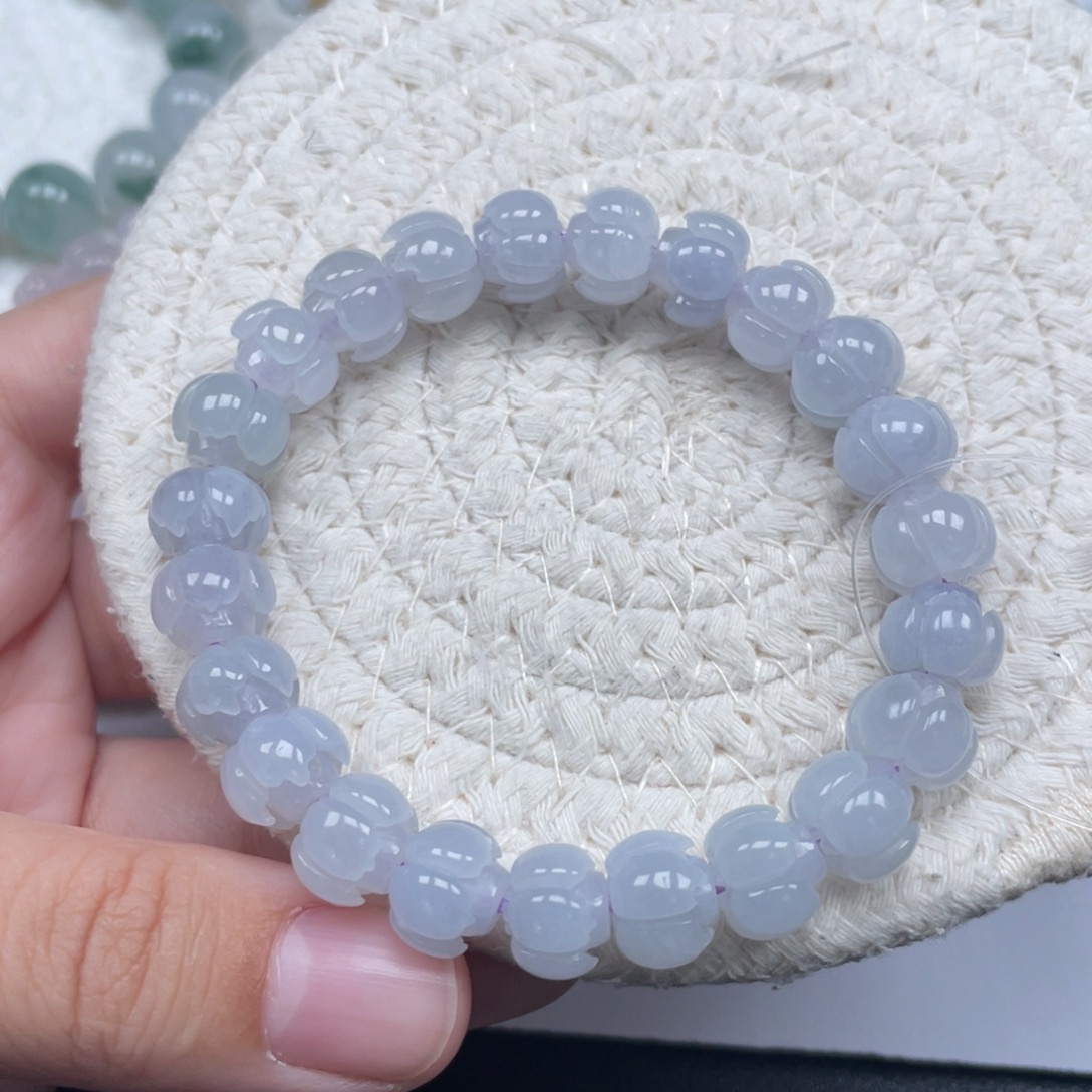 翡翠未镶嵌颈饰天然A货缅甸翡翠10.3mm