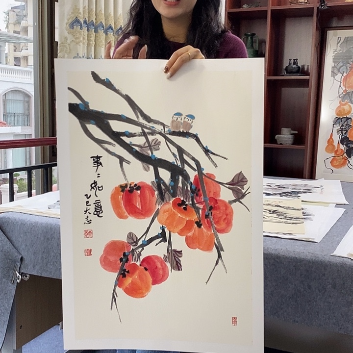 国画纯手绘国画写意作品42*63