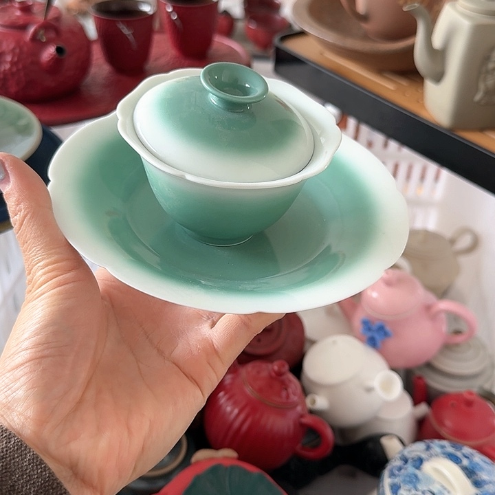 微瑕陶瓷茶具茶杯茶壶