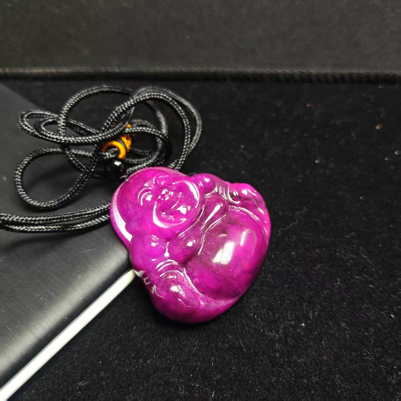 [停业清货]南非紫杉醇玉化紫佛公吊坠-041-多样性发一