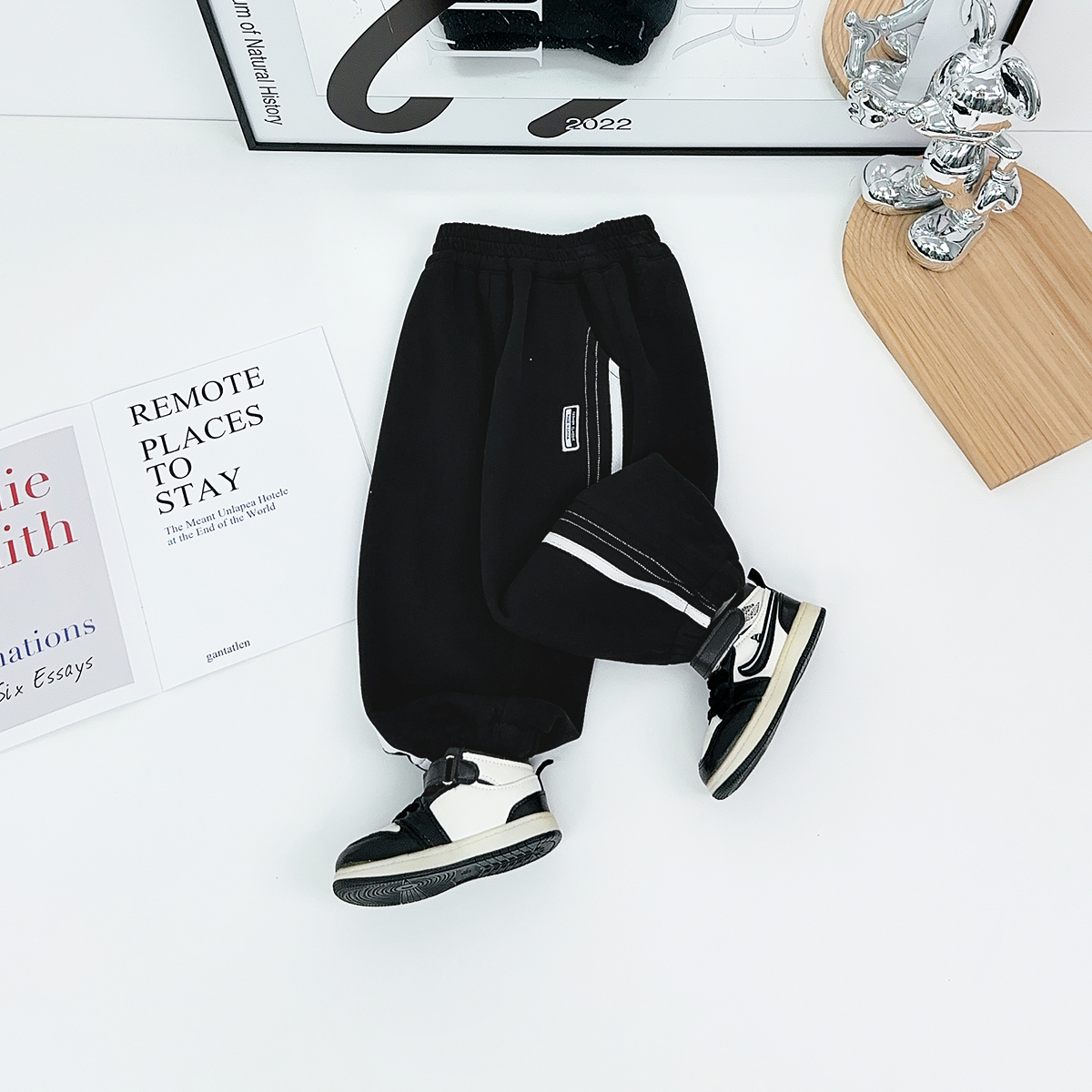 儿童加绒加厚裤子男童运动长裤2025新款潮 BQ251017Y悠悠童话童装