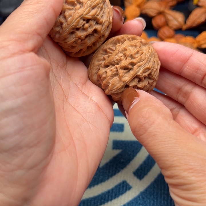 吊坠桃核文玩核桃红锦鲤