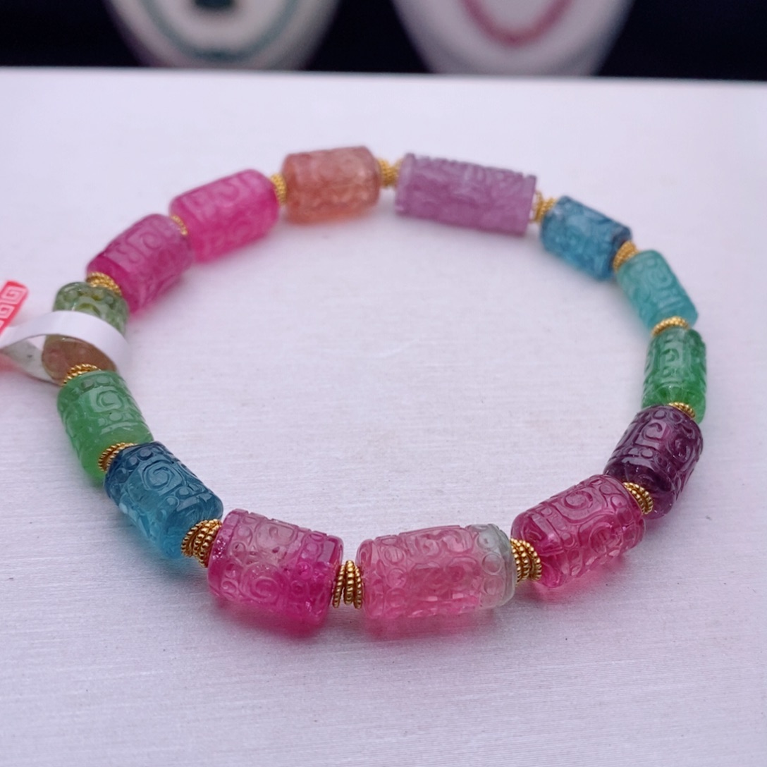 未镶嵌手链碧玺碧玺A手链