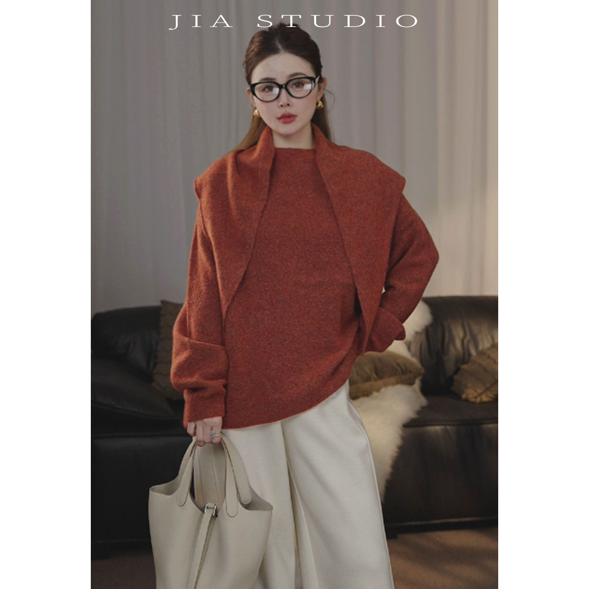 【佳佳】2025新款上新时尚休闲百搭减龄毛衣JQ50316