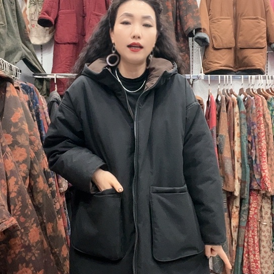 织绣招财猫两面穿棉袄8127-1