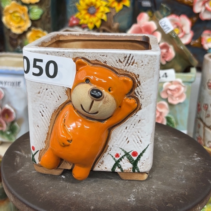 紫砂花盆粗陶材质多肉花盆