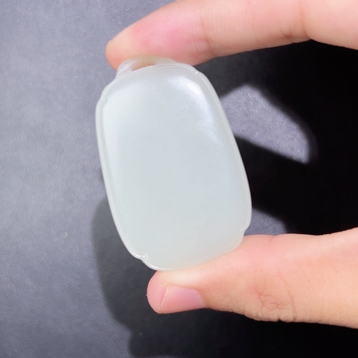 和田玉未镶嵌挂件扁*