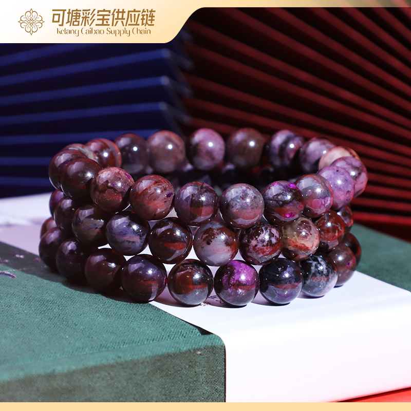 南非舒俱来 B级玉化炫彩泥地樱花手串合集70/多样性 发一个