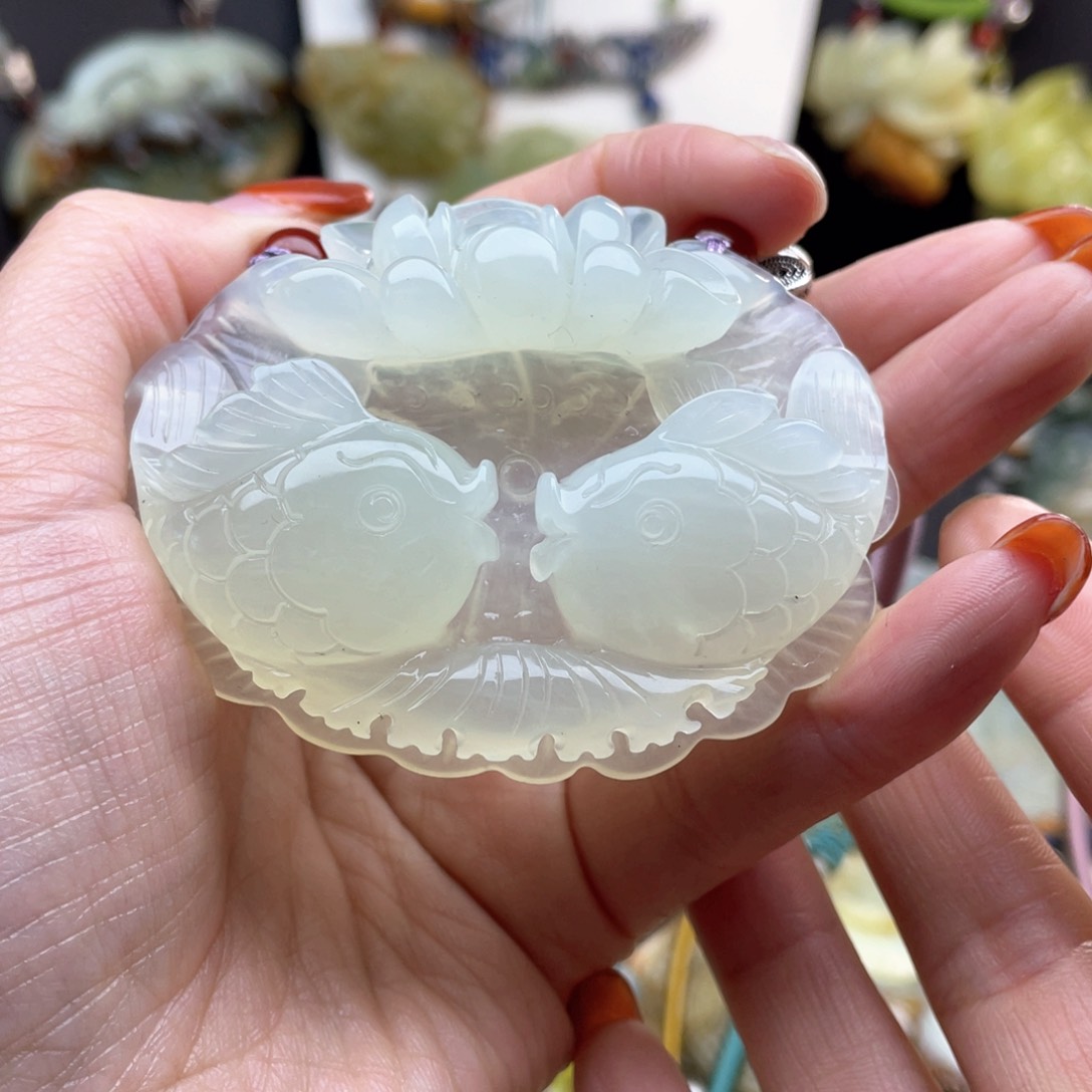 蛇纹石玉颈饰未镶嵌柯****❥