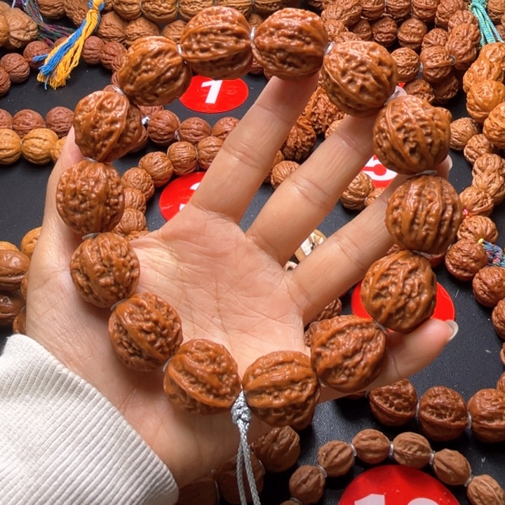 文玩核桃吊坠粗筋蚂蚁纹八棱