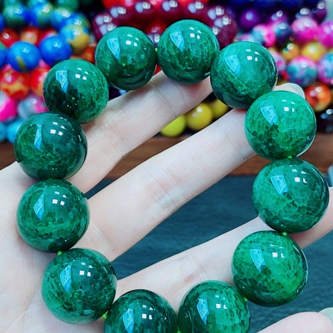 玛瑙未镶嵌手饰青龙碧血20