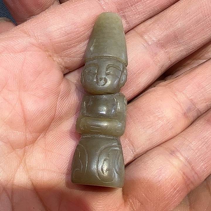 和田玉（糖玉）挂件／把件未镶嵌黑**客